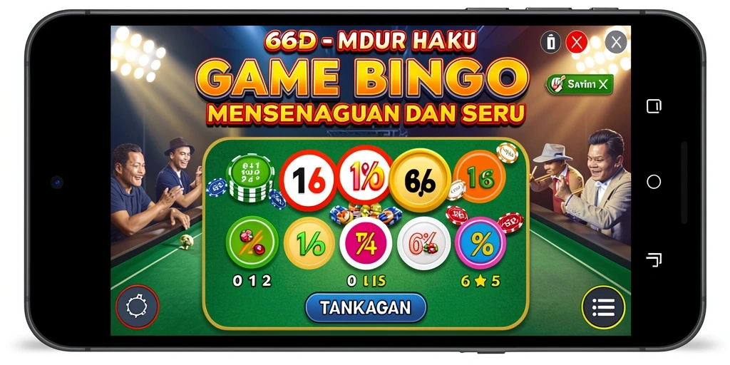 Screenshot gameplay 66D menunjukkan keseruan bermain Bingo.