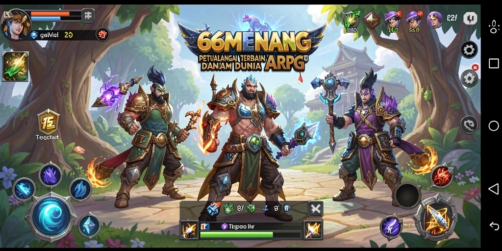 Tampilan gameplay ARPG yang seru dan mendebarkan.