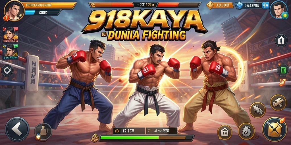 Tampilan aksi seru dalam pertarungan di 918KAYA.