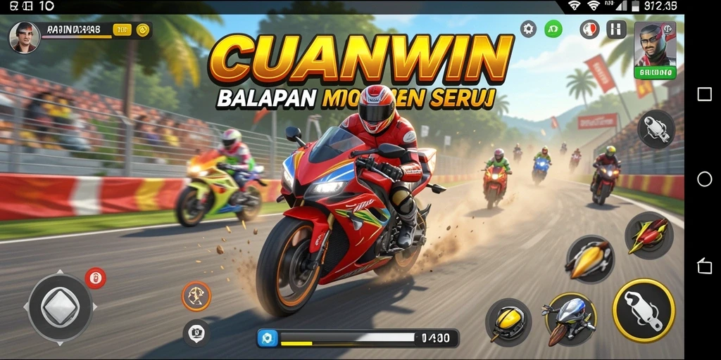 Gameplay seru balapan motor di CUANWIN yang mendebarkan.