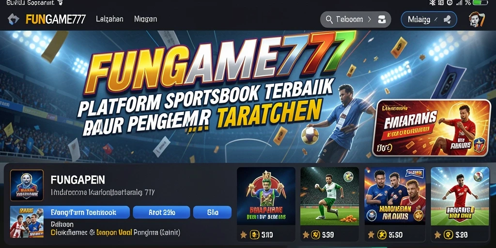 Tampilan gameplay Sportsbook FUNGAME777 yang menarik dan interaktif.