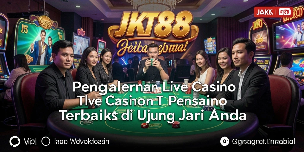 Tampilan gameplay JKT88 dengan dealer langsung yang interaktif.