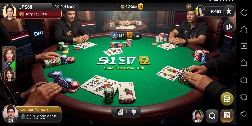 Tampilan gameplay JPS88 yang mendebarkan dengan beragam kartu dan pemain.