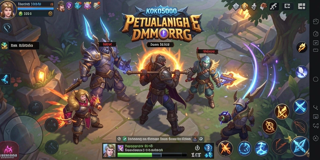 Screenshot menunjukkan aksi seru dalam petualangan MMORPG KOKO5000.