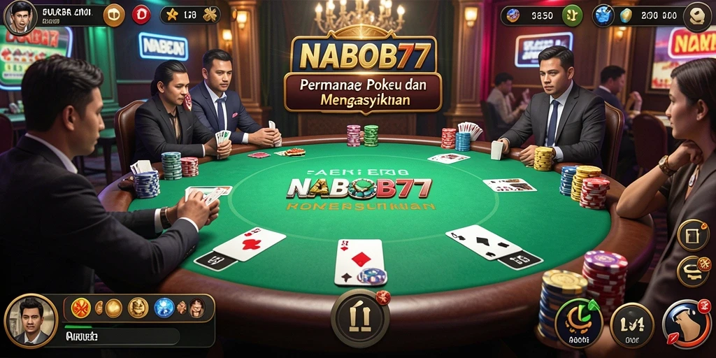 Tangkapan layar NABOB77 menampilkan aksi seru permainan Poker.