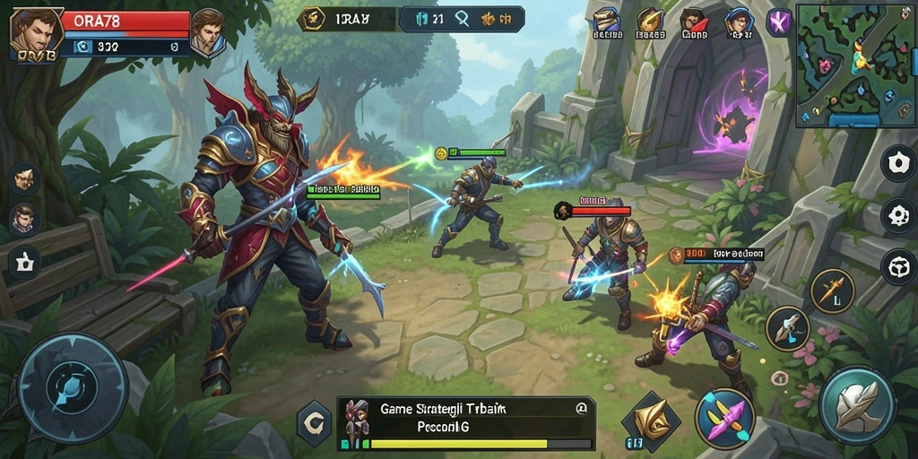 Tampilan gameplay menakjubkan dari ORA78 yang penuh strategi.