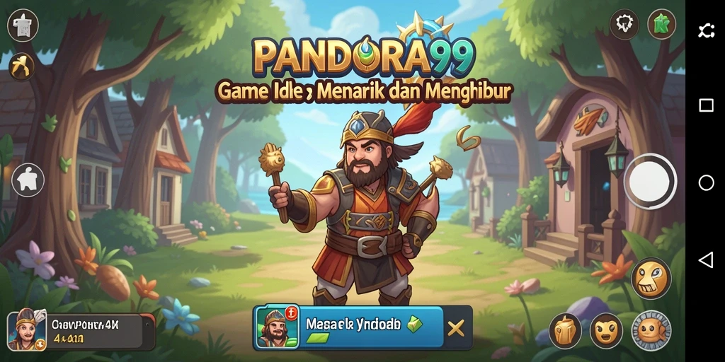 Tampilan gameplay utama PANDORA99 yang seru dan penuh warna.