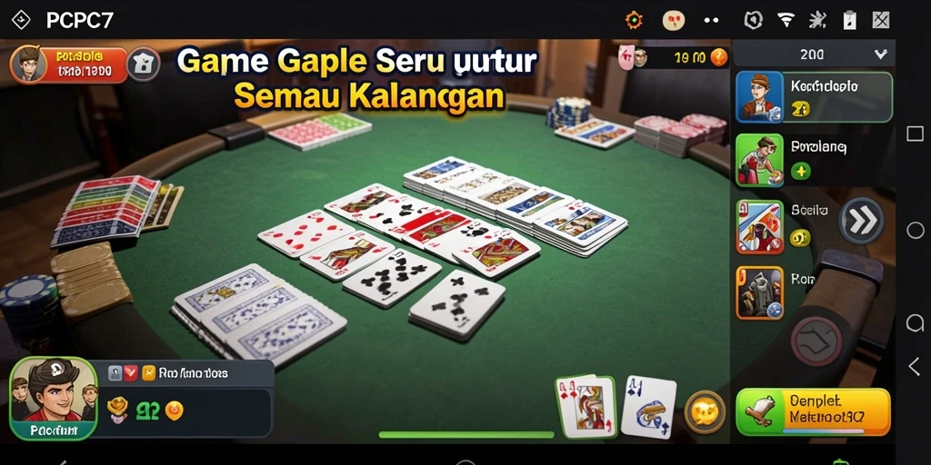 Tampilan gameplay seru dari PCPC7 dengan teman-teman.