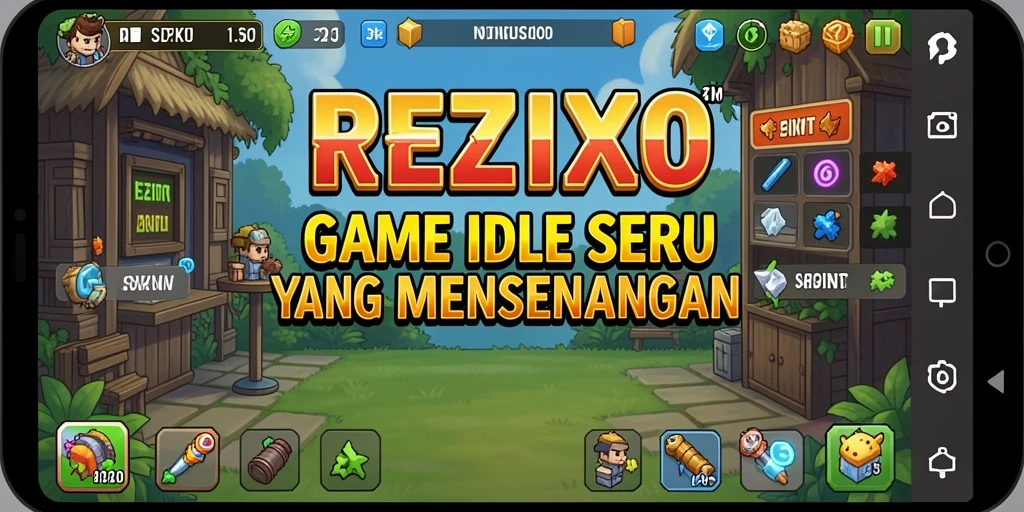 Screenshot REZIXO menampilkan gameplay santai yang menyenangkan.