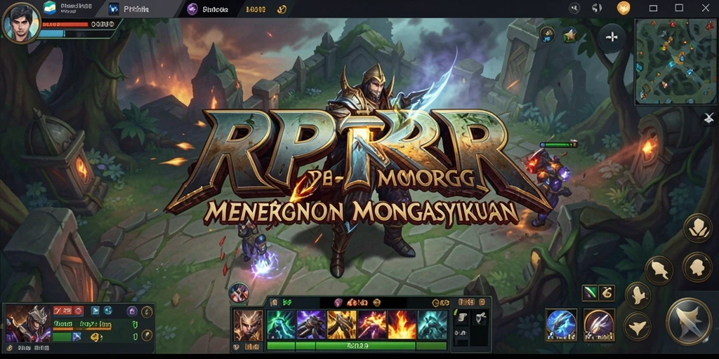 Screenshot gameplay RPRR yang menampilkan pertarungan seru dalam dunia MMORPG.