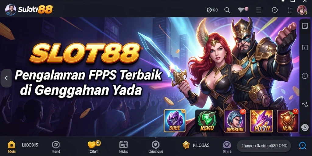 Tangkapan layar utama SLOT88 yang menampilkan aksi gameplay FPS yang menegangkan.