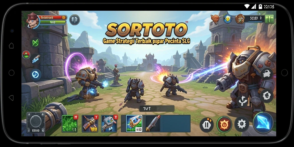Tampilan gameplay SORTOTO yang mendebarkan dan penuh strategi.